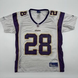 Reebok NFL Minnesota Vikings Adrian Peterson #28 Jersey Women's Size Medium Read